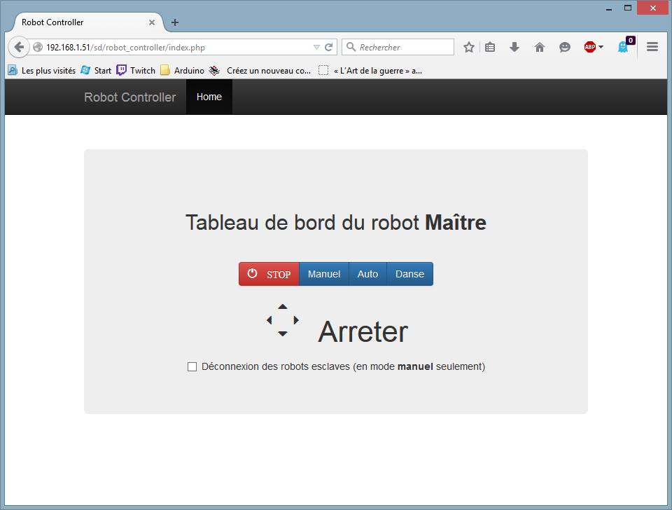 Ihm pour contrôller notre robot
